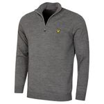 Lyle & Scott Golf Core 1/4 Zip Merino Jumper Mid Grey Marl XL