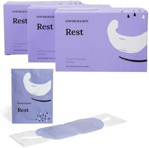 CorneaCare Rest: Self Heating Warm Compress for Dry Eyes | Heated Eye Mask for Fast Relief | Steam Mask for Stye Treatment | No Microwave or Washcloth Needed | Travel Ready Warm Compress | 90 Count