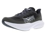 Hoka Women's Mach 6 Sneaker, Black/White, 6