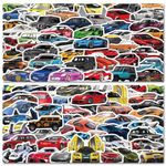 SIMIN 100 PCS Car Stickers Packs - JDM Sports Car Racing Stickers For Kids, waterproof stickers for water bottle, Funny Stickers Decals for Laptop, Phone, Luggage