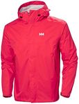 Helly Hansen Men's Loke Shell Rain Jacket, Red, M