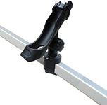 Brocraft Pontoon Boat Accessories/Pontoon Boat Square Rail Mount/Pontoon Boat Rod Holder Mount -Not Drilling Required