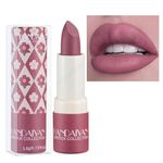 MIESCHER Matte Nude Lipstick, Bold & Intense Nudes Paper Tube Lipsticks Smooth Velvety Lip Gloss, Long Lasting Lip Stick Non-Stick Cup Lip Stick, Senior Matte Lip Makeup Gifts for Women and Girls, 06