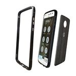 Dngn Moto Z2 Play Case,[with 1 Back Film ] Aluminum Metal Bumper Frame Cover Compatible with Moto Mods Protective for Motorola Moto Z2 Play(Black)