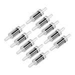 uxcell Aquarium Air Pump Check Valves Black Clear Plastic One Way Non-Return Check Valve for Fish Tank 10Pcs