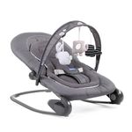 Chicco Hooplà Hammock for Babies from 0 Months to 18 kg, Swing and Chair for Babies and Children with Play Arch, Adjustable Backrest and Reducing Cushion, Compact - Grey (Moon Grey)