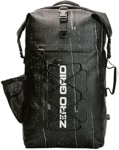 Zero Grid RFID Faraday Backpack, 45L Waterproof Roll Top Dry Bag, Black