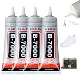 LINXINS Superglue B7000 Glue, Super Glue Transparent Paste Adhesive Multi-function Gorilla Glue Repair Glues Suitablefor Phone, Screen, Car Parts, Jewelry, Glass, Metal, Hobby Craft 4PCS (4x10ml)