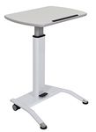 LUXOR LX-Pnadj-WH Pnematic Height Lectern