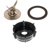 Blendin Replacement Ice Crusher Blade with Jar Base Cap, Rubber O Ring Sealing Ring Gasket Combo Accessory - Compatible with Oster and Osterizer Blenders - Blender Replacement Parts & Accessories