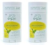 Green Beaver All Natural Body Deodorant, Paraben & Aluminum-Free, Vegan, For Normal & Sensitive Skin, Citrus, 2-pack