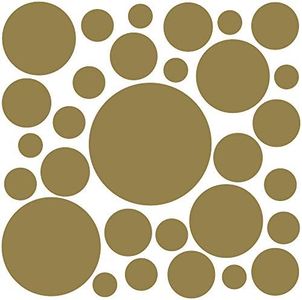PREMYO 30 Puntos Pegatinas Pared Infantil - Vinilos Decorativos Habitación Bebé Niña Niños - Fácil de Poner Oro