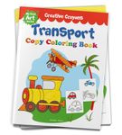 Colouring Book of Transport (Cars, Trains, Airplane and more): Creative Crayons Series - Crayon Copy Colour Books