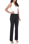 Rekucci Women's Smart Desk to Dinner Stretch Bootcut Pant w/Tummy Control (8 Tall, Black)