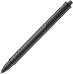 LAMY swift black - modest rollerball pen with a smooth writing experience - robust metal casing & line width B - with LAMY M 66 rollerball refill in blue