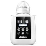 Bottle Warmer, Zooawa Fast Baby Bottle Warmer for All Bottles, 10-in-1 Baby Milk Warmer with IMD LED Display & Smart Temperature Control, Bottle Warmers for Breastmilk and Formula, White