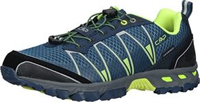 CMP Men's ALTAK Trail Shoes Running, Blue Fluo Yellow Blue Ink Yellow Fluo, 8 UK