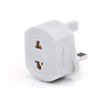 Travel Adapter Plug EU TO UK, White Plug For Shaver/Toothbrush