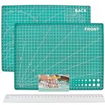 Self Healing Cutting Mat A4 with 30cm Ruler Set: Large Craft Cutting Board, A4 Cutting Mat, Craft Cutting Mat for Precision & Durability | Cutting Mat for Sewing | Work Mat | Crafting Mat