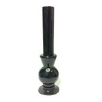 METIER® 16 Inch Water Pipe Acrlic Bong Compact Durable Smoking Waterpipe Bong Portable Hookah Tall Acrylic Smoking Waterpipe Ice Bong(Opaque Black)
