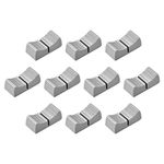 uxcell 24mmx11mmx10mm Console Mixer Slider Fader Knobs Replacement for Potentiometer Gray Knob Black Mark 10pcs