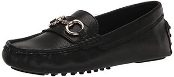 Anne Klein Women's Chrystie Driving Style Loafer, Black, 7 UK