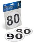 CARAVAN TRAILER FRENCH SPEED LIMIT STICKERS