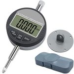 Neoteck DTI Digital Dial Indicator 0.5 inch/12.7mm, High Resolution: 0.00005 inch/ 0.001mm, Digital Probe Indicator Dial Test Gauge