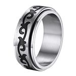 Eboy Rings Fidget Rings for Men Anxiety Jewelry Gifts for Christmas Irish Wedding Rings for Women Men Rings Stainless Steel