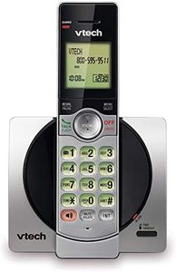 VTech DECT 6.0 Single Handset Cordless Phone with CID, Backlit Keypad and Screen, Full Duplex Handset Speakerphone, and Call Block Silver/Black - CS6919