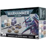 Warhammer 40K - Tyranids - Termagants and Ripper Swarm & Paints Set