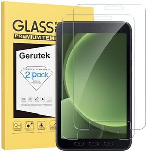 Gerutek [2 Piezas Protector Pantalla para Samsung Galaxy Tab Active 5 2024/Active 3, 8 Pulgadas, (SM-X300/X306B/T570/T575), 9H, Antiarañazos, Sin Burbujas, Cristal Templado para Samsung Tab Active 5