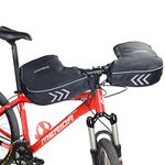 ODIER Bike Handlebar Mitts Fleece Liner Winter Fat Bike Mittens Extreme Cold Weather MTB Bicycle Commuter Bike Pogies Waterproof (Polar Fleece Mitt)