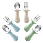 PandaEar Baby Toddler Fork and Spoo