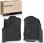 YHTAUTO All Weather Automotive Floor Mats Replacement for Dodge Durango & Jeep Grand Cherokee 2011-2022, Custom Fit TPE Rubber Car Floor Liners, Front Seat, Set of 2 Black