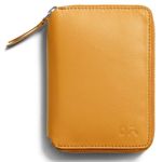 DailyObjects Check-In Travel Passport Wallet Cover for Men and Women | Passport Cover with Zip Around Closure made of Vegan Leather | Passport Holder with Credit Debit Card Slots - Yellow