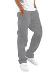 LookMark Men's Cargo Pants Stylish and Comfortable | Men’s Cargo Pants with Multiple Pockets | Ideal for Casual Wear, Outdoor Activities, and Everyday Use (AZ-LM-OG1-CARGO 01 Grey-XL)