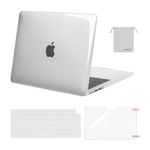 MOSISO Compatible with MacBook Air 13 inch Case 2024 2023 2022 M3 A3113 M2 A2681 Touch ID, Plastic Hard Case&Keyboard Cover&Screen Film&Pouch Compatible with MacBook Air 13.6 inch Case,Crystal Clear