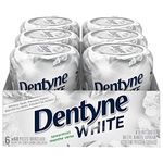 Dentyne White Chewing Gum - 6 bottles (60 pieces) - Sugar-Free Whitening Gum