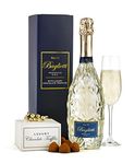 Thornton & France Prosecco & Chocolates Gift Set | Sparkling White Wine With Chocolate Truffles