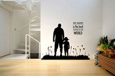 Rawpockets 'My Daddy - The Best' Wall Sticker (PVC Vinyl, 0.99 cm x 95 cm x 75 cm)