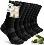 Salilas Mens Socks Bamboo Viscose, Running Athletic, Crew