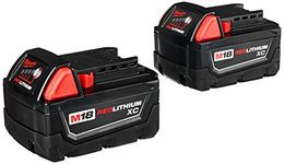 Milwaukee 48-11-1822 Dual M18 Genuine OEM 3 Amp Hour 18V Lithium Ion XC Extended Capacity Battery with Redlink Intelligence and Extreme Weather Performance (2 Pack of 48-11-1828)