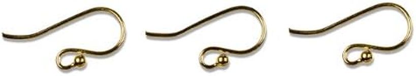 Cousin Gold Elegance 14K Gold Plate Fish Hook Earring Wire