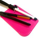 Large Heat Resistant Mat for Curling Irons, Hair Straightener, Flat Irons and Hot Hair Styling Tools, Pink