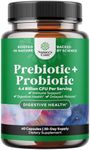 Prebiotics and Probiotics Gut Health Supplement - Super Potent Digestive Health Acidophilus Probiotic Capsules with Men and Womens Probiotics and Prebiotics for Colon Digestive Support and Immunity