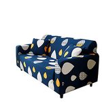 Daesar Sofa Cover Stretch, Cover For Sofa 2 Seats Raindrop Pattern Sofa Couch Covers Navy Blue (Polyester 2 Seater)