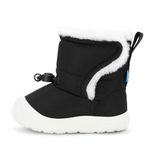 JAN & JUL Babies' Water Resistant Stay-On Winter Boots with Fleece-Lining for Kids (Black, Size 5 Toddler)