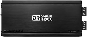 DR Double Rock DR-1500.1 Amplifier Car Audio RMS 1500 Watt Class D Monoblock Car Amplifier with Remote Bass Knob Level Control 1500W Amp Subwoofer Amplifier Stable 1 Channel Mosfet Power Amplified