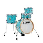 Club-JAM Flyer Kit - 4 Piece Kit - Aqua Blue (AQB) - Compact drum kit with 14" bass drum